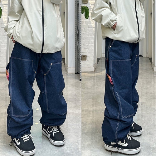 Johnsnow单板防水平花滑雪裤