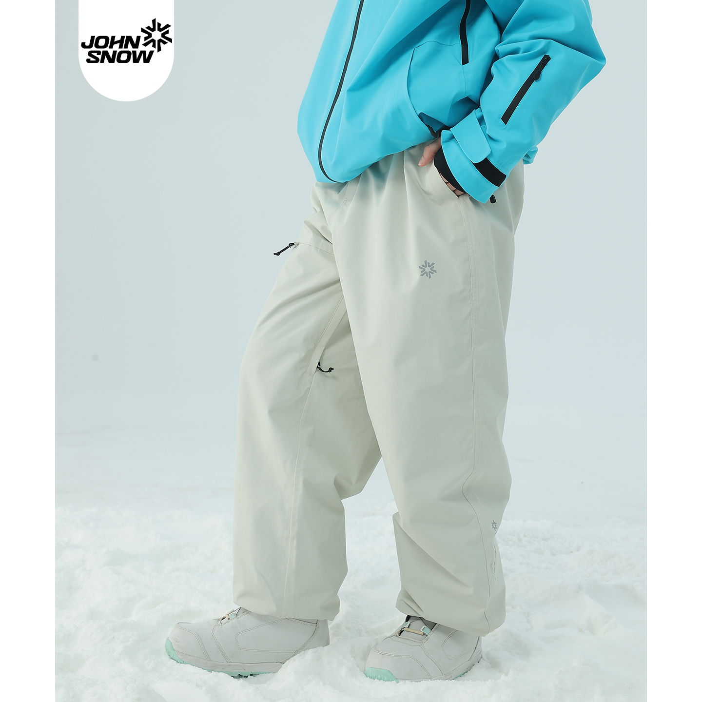 John snow滑雪裤女款男2025新款单板双板防水防风耐磨全压胶裤子