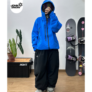 男单板3L全压胶防水加厚26新款 John snow滑雪服套装 女款 雪服衣裤