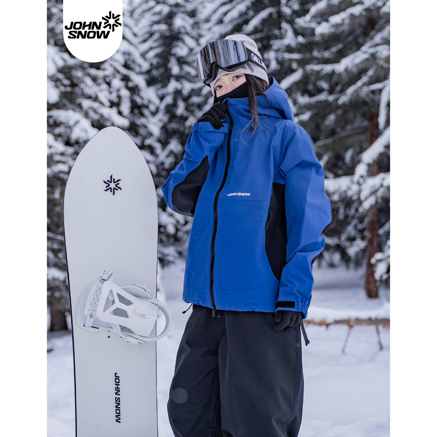 John snow滑雪服女款男25新款防水防风3L硬壳户外滑雪双板自由式
