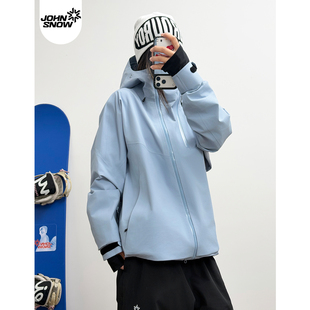 John 单板专业防水防风全压胶上衣 snow硬壳3L滑雪服女男2025新款