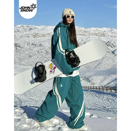 John snow滑雪服女男款2025新款装备套装全套专业单双板滑雪裤冬