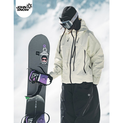 John snow滑雪服套装女款男单板防水加厚3L全压胶25新款衣裤套装