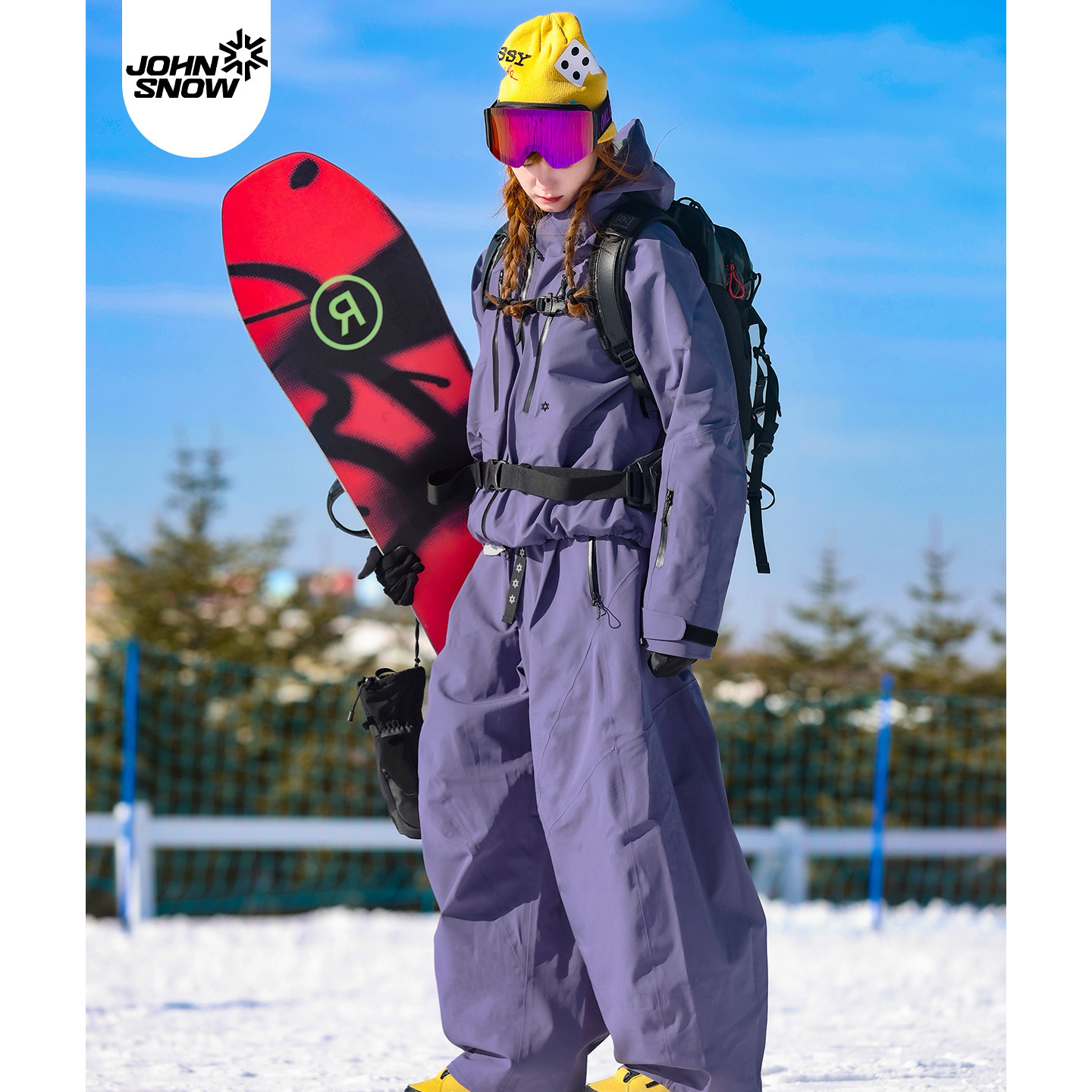 John snow滑雪服套装女款专业单板防水防风耐磨26新款硬壳冲锋衣