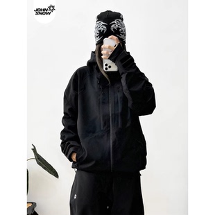 户外登山徒步防风26新款 滑雪服上衣 snow防水耐磨冲锋衣女款 John