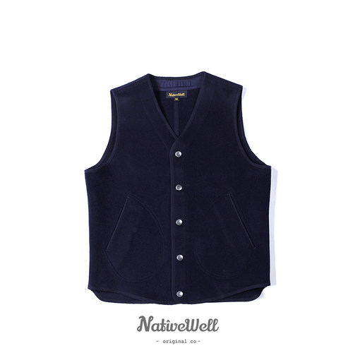 NATIVEWELL澳洲美丽诺羊毛复古马甲 保暖内搭