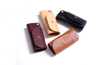 nativewell手工植鞣革极简钥匙包