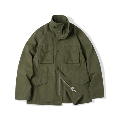 NATIVEWELL经典HBT人字纹M65夹克外套全棉合身purepark