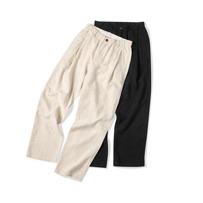 NATIVEWELL天丝麻混纺长裤干爽手感古朴质感定番裤型