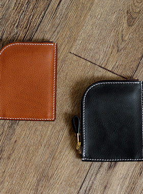 NATIVEWELL意大利 软植鞣Minerva Box 钱包 L型拉链钱包