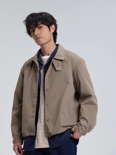 NATIVEWELL教练夹克高密度尼龙2L防水TORAY定制面料宽松短款版型