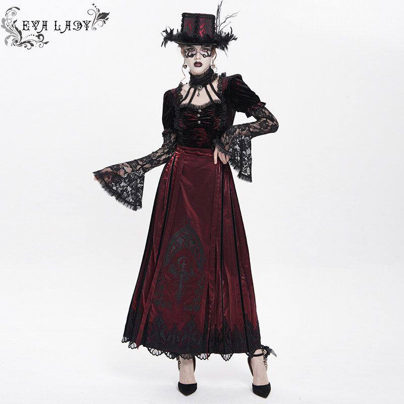 Devil Fashion恶魔时尚女装哥特 蕾丝边长裤半身裙ESKT069