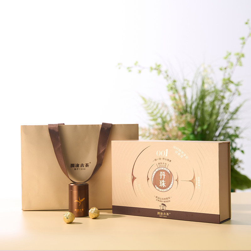 澜沧古茶2021年001丹珠景迈古树茶云南普洱生茶84g