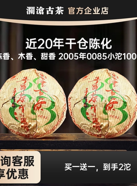 【20年老茶放漏】澜沧古茶0085小沱2005年景迈古树纯料陈香木质香