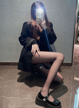 10D黑色加档薄款丝袜透明性感显瘦黑丝春夏秋纯欲隐形美肤袜女士