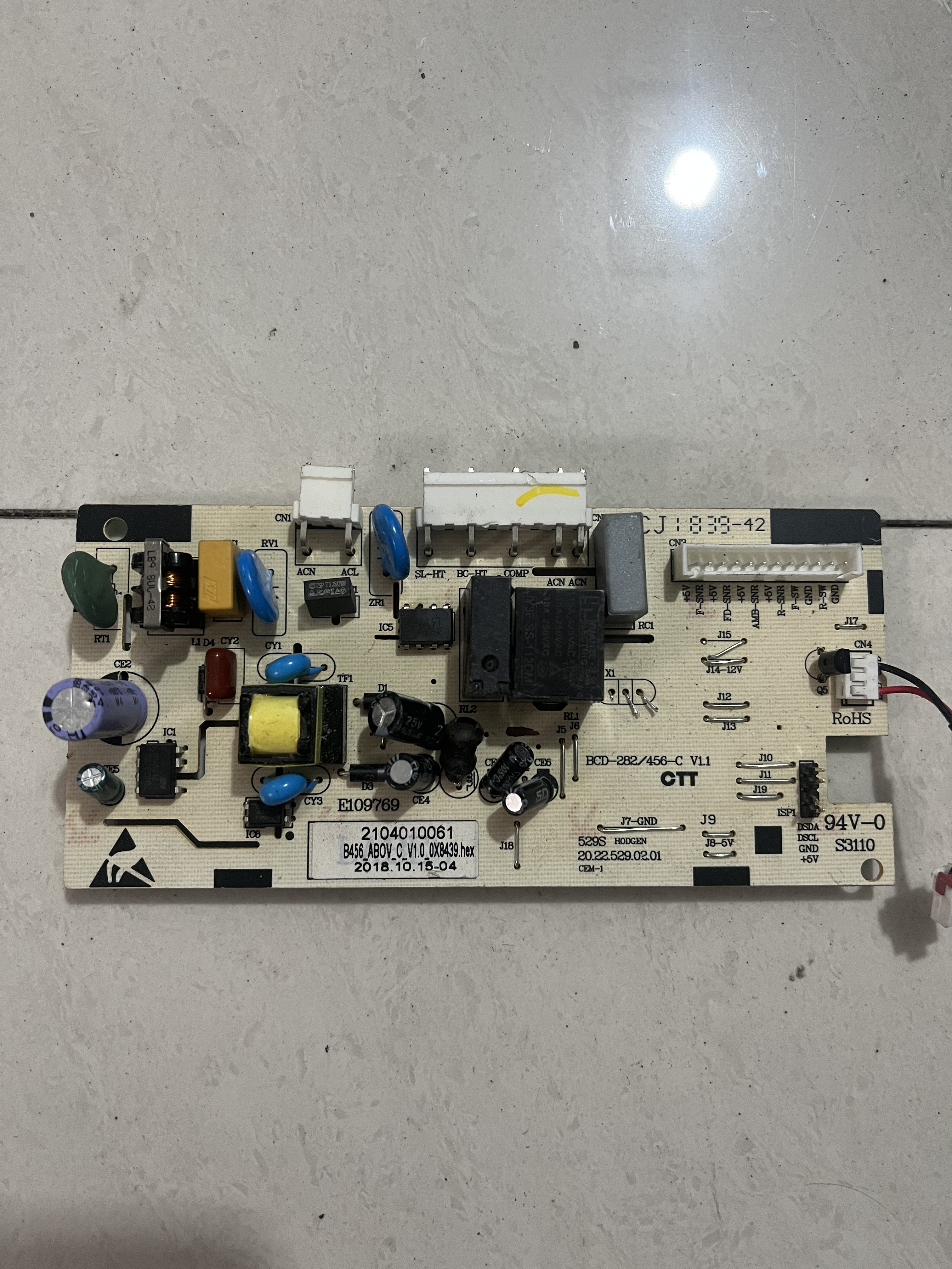 适用TCL冰箱主板BCD-282/456-C电脑板2104010061控制板灯板