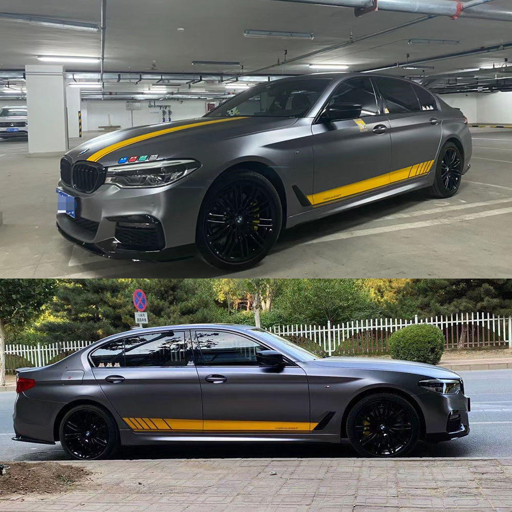 适用于宝马新5系拉花1系2系M4系3系车身线条i3贴纸机盖改装饰车贴