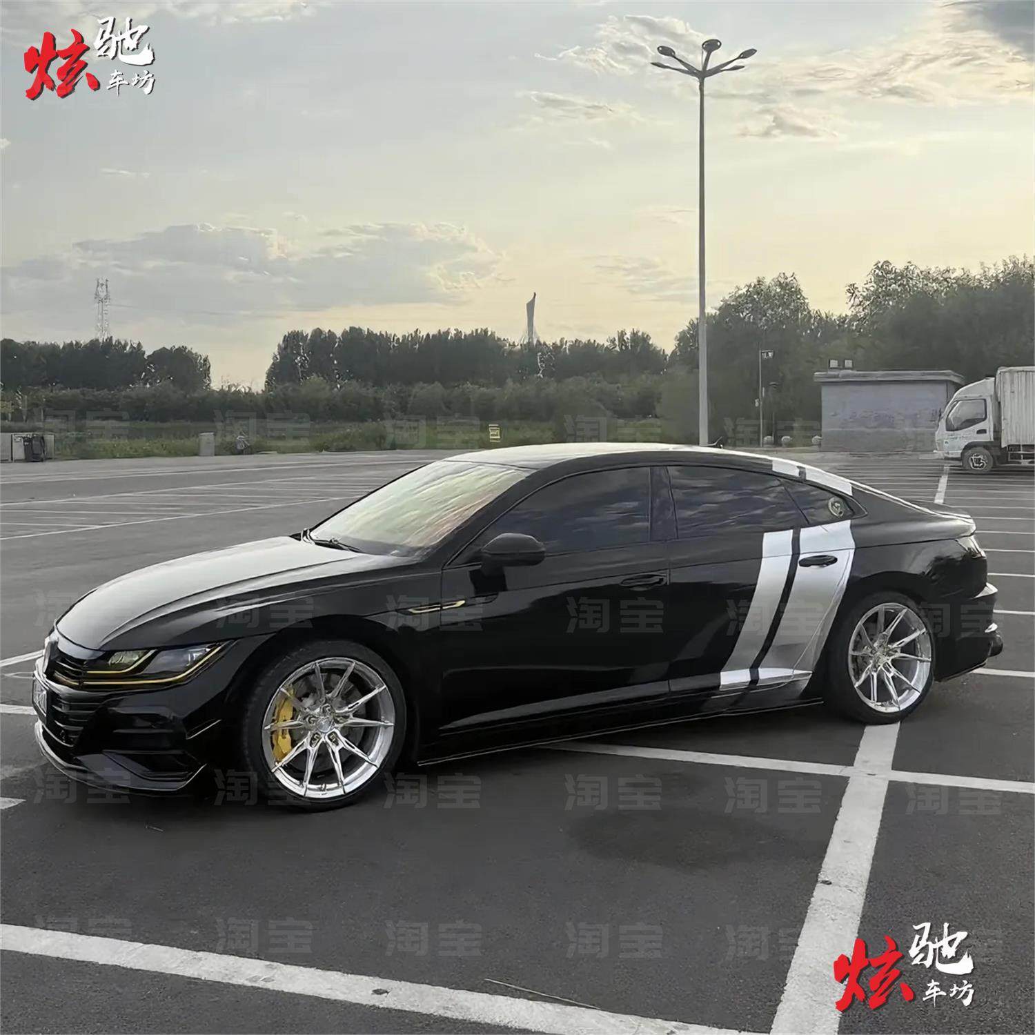 大众帕萨特380车贴拉花朗逸 迈腾速腾凌度立柱车身改装贴纸定制,汽车用品/电子/清洗/改装,汽车装饰贴/反光贴,淘宝优惠券,粉丝福利购,淘宝优惠卷