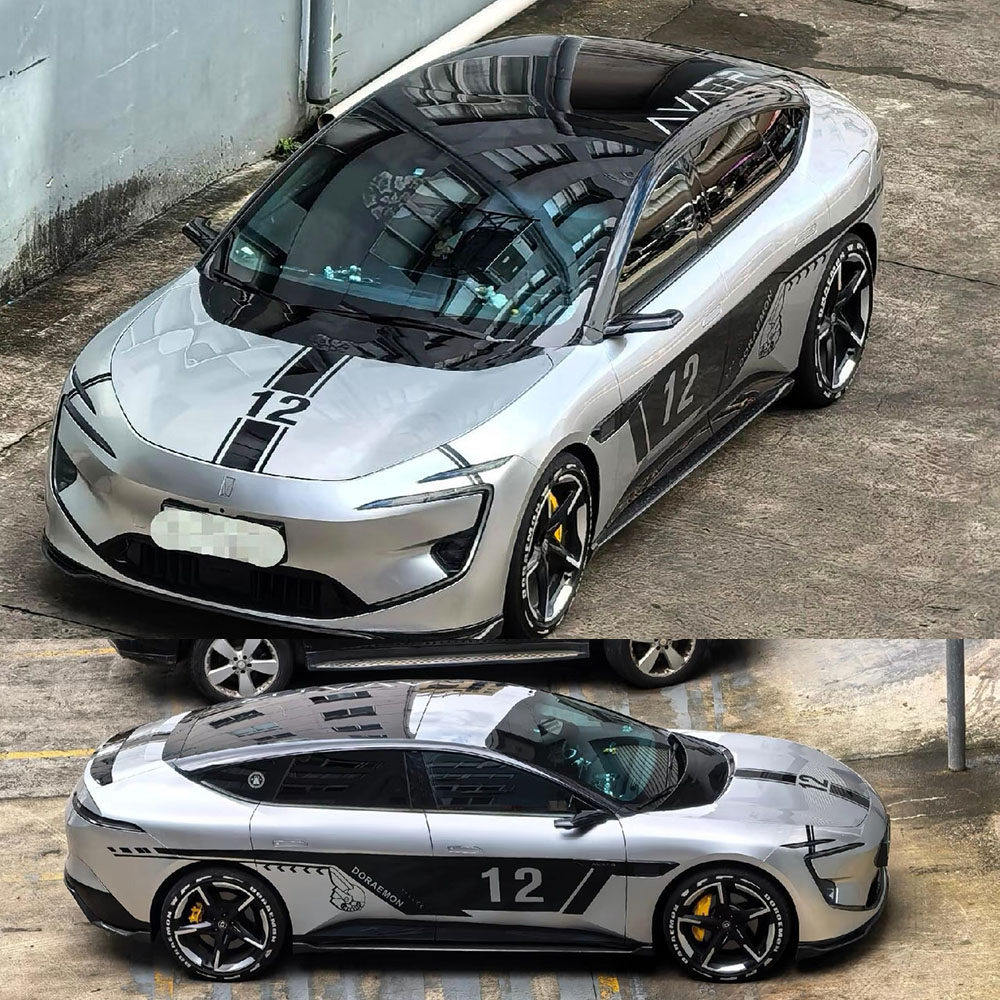 适用于阿维塔12车贴拉花车身贴纸个性改装饰彩贴06机盖贴画拉花