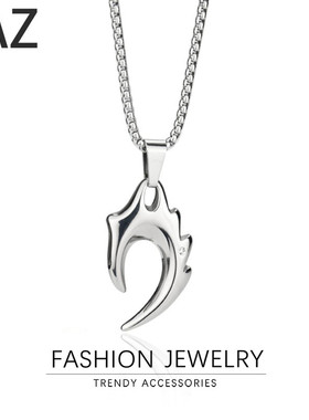 男生炫酷项链火焰轻奢朋克配饰