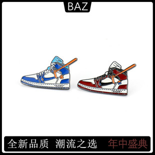 胸针男生小众百搭创意徽章时尚 足球鞋 百搭流行衣服挂件别针首饰品