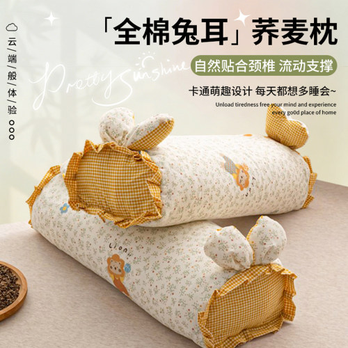 双层纱荞麦皮学生枕头