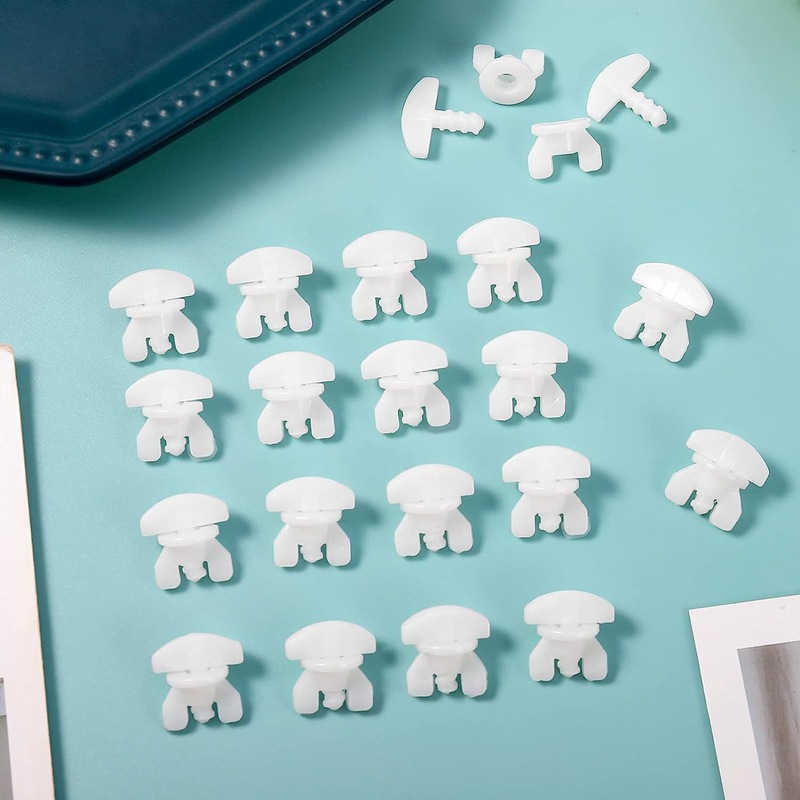 20个套装窗帘螺纹滑轮 窗帘轨道静音走珠固定锁 可弯曲导轨滑轮