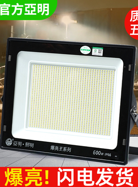 亚明led投光灯射灯室外防水强光工地工厂房探照灯户外广场照明灯