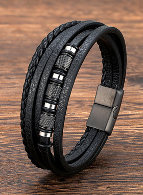 潮牌通用钛钢日韩串珠手链