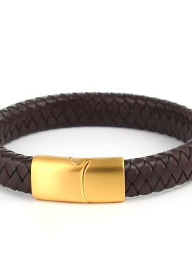 原创通用钛钢串饰配绳刺青手链