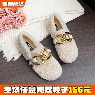 免费试穿毛毛鞋女冬外穿