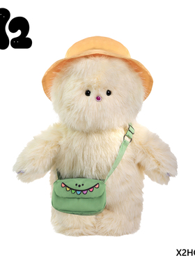 X2HOMME 怪兽家族系列毛绒玩偶小pee新衣服柔软治愈公仔情侣送礼