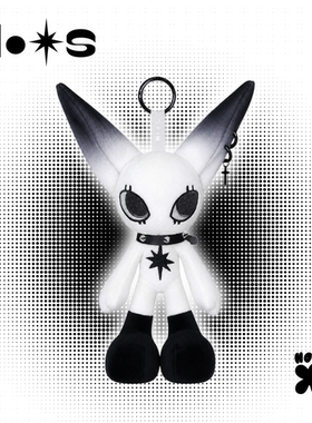 X2HOMME 原创moos毛绒玩偶新款黑白公仔包包挂件装饰情侣节日礼物