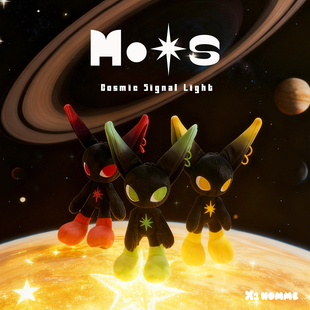 挂件娃娃情侣节日礼物 moos毛绒玩偶红绿灯二次元 X2HOMME 原创正版