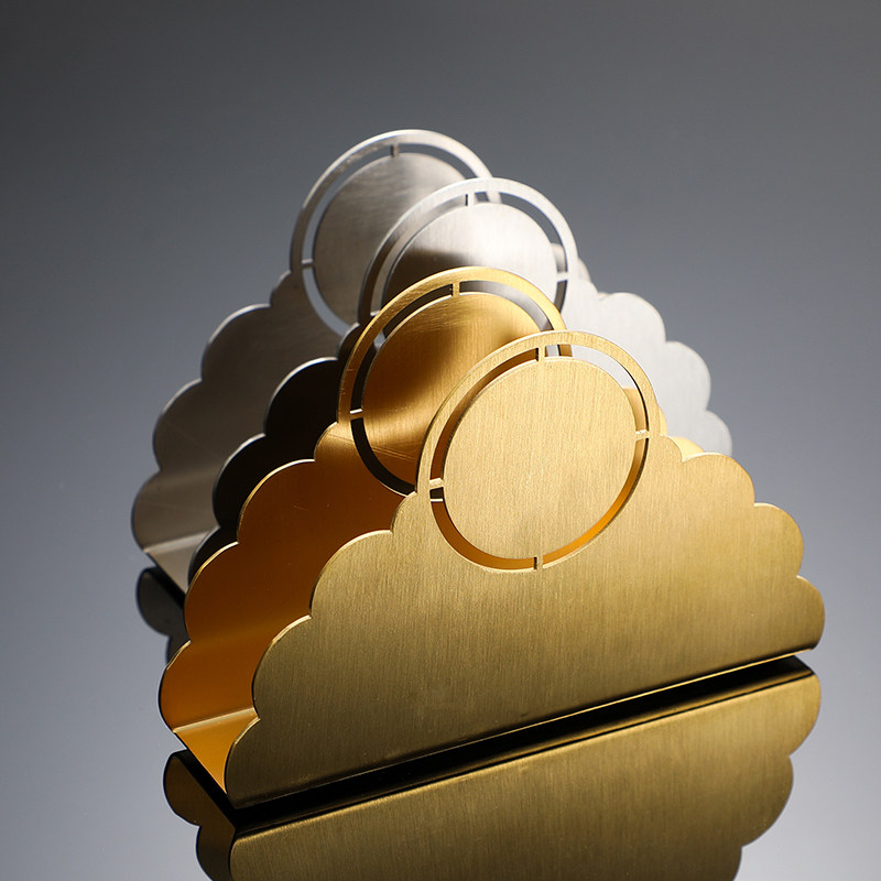 中式风立式明月金色不锈钢纸巾架清吧酒吧餐厅酒店售楼处LOGO定制,收纳整理,纸巾架,淘宝优惠券,粉丝福利购,淘宝优惠卷