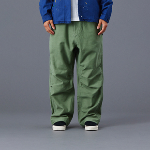 【官方直营】Liberaiders 纯棉刺绣复古宽松休闲直筒工装裤25FW