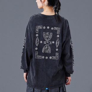 【官方直营】Liberaiders摩洛哥主题提夫纳语做旧全棉长袖T恤25FW