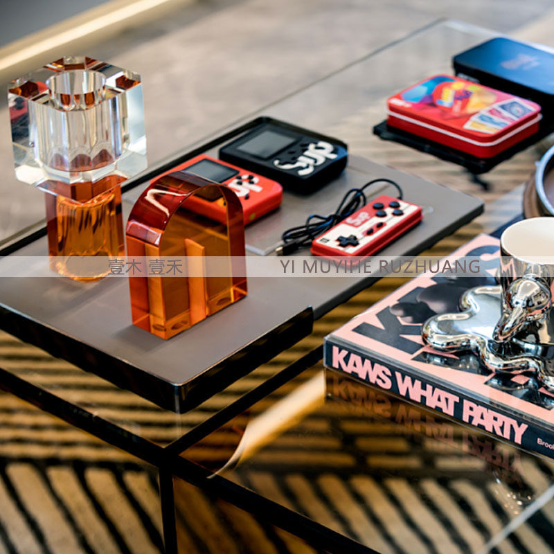 现代样板间儿童房男孩房潮玩电竞主题创意游戏机软装饰品桌面摆件