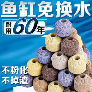 鱼缸过滤材料台湾NO1滤材纳米球石英细菌屋陶瓷环净水族培菌滤材