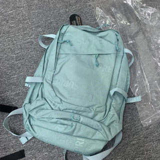 46TH Backpack 冰蓝刺绣字潮流运动男女双肩书包背包