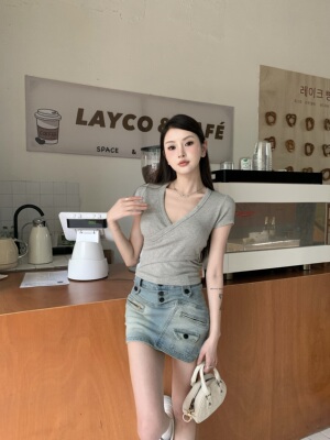 短袖辣妹常规不规则少女