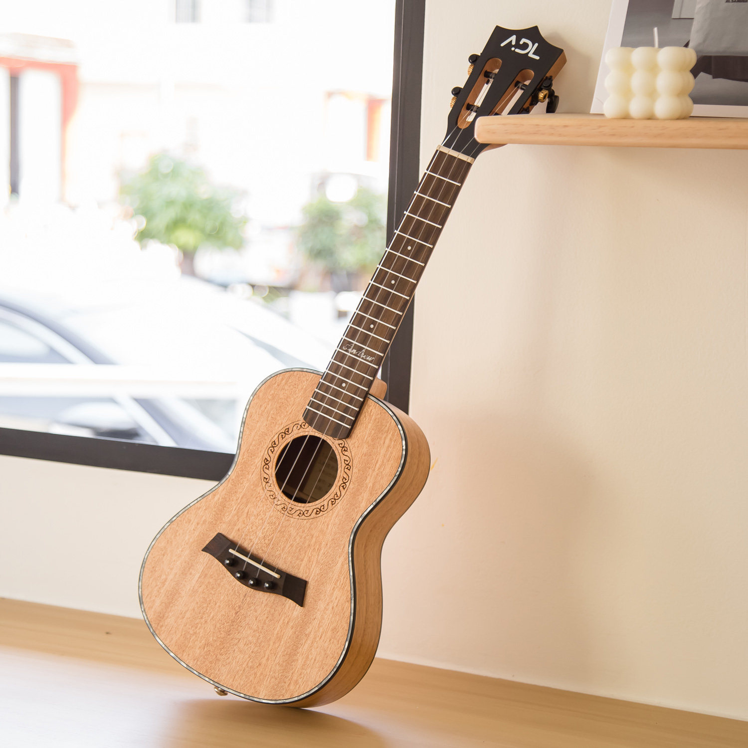 安德鲁初学者浅色桃花心木男女生儿童入门款尤克里里小吉他乐器