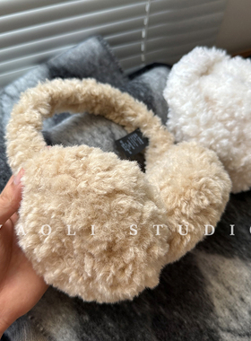YAOLI羊羔毛绒绒～韩系加厚护耳保暖耳罩女秋冬东北防寒耳套耳包