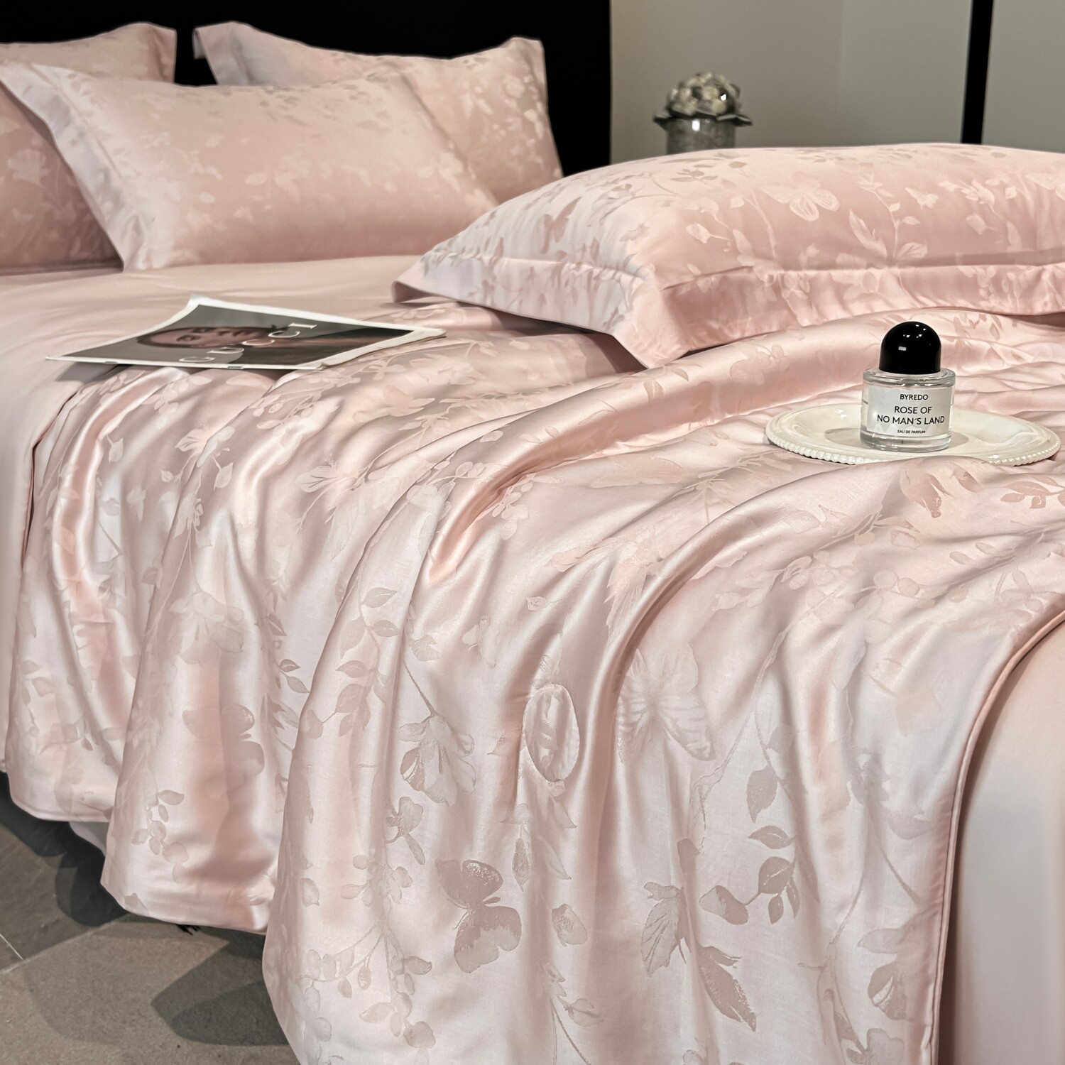 高级感A类天丝夏凉被四件套100%莱赛尔真丝提花凉感空调被可机洗