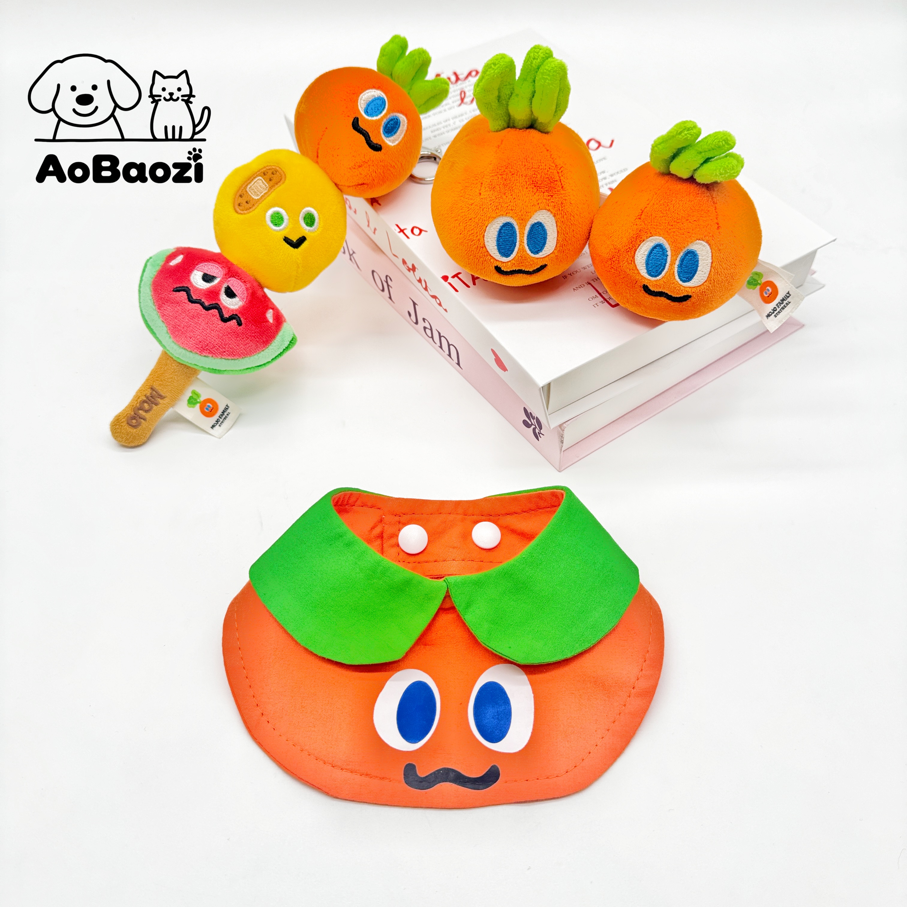 AoBaozi集合！我们是！五月天！胡萝卜卜WMLS宠物口水巾猫狗围脖