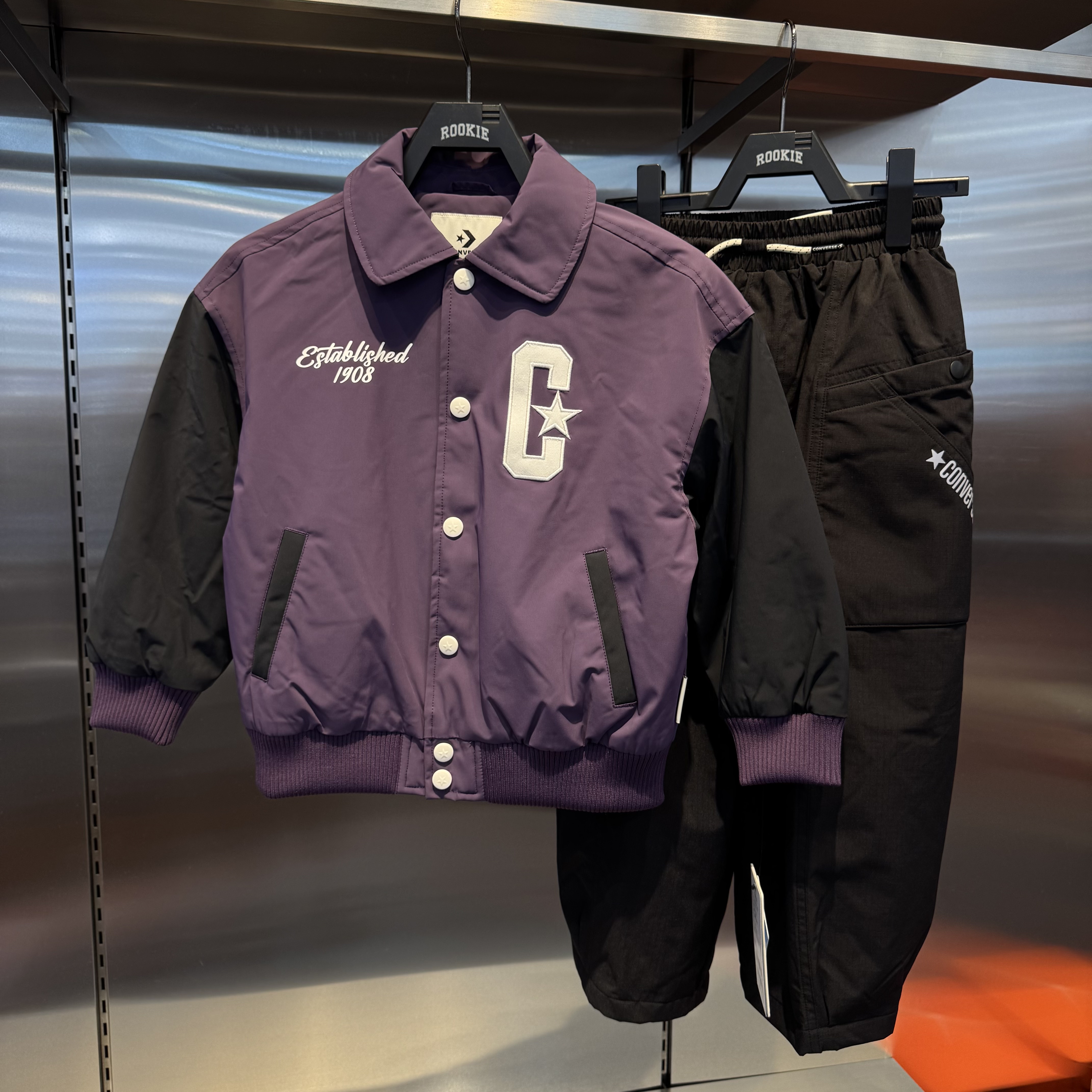 儿童薄款棉服翻领棒球服夹克外套