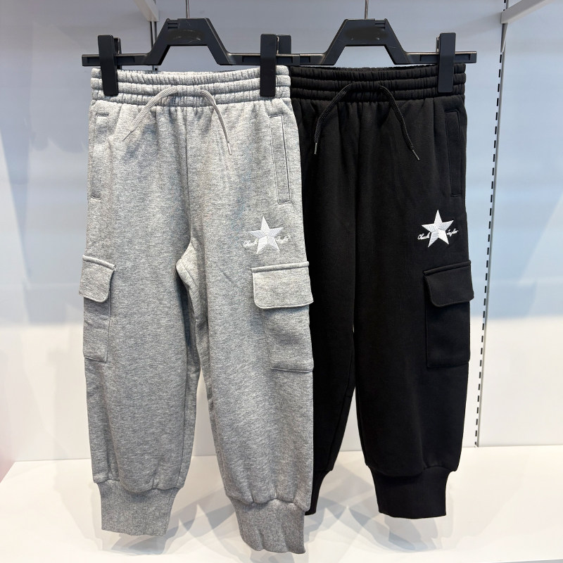 CONVERSE匡威25年秋冬男女童时尚舒适针织抓绒运动裤CV2532364