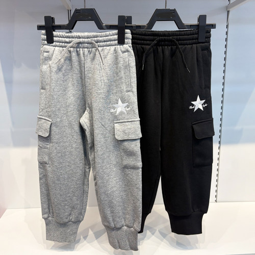 CONVERSE匡威25年秋冬男女童时尚舒适针织抓绒运动裤CV2532364