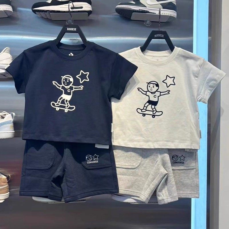 CONVERSE匡威Noritake联名款25年夏季男女童针织短袖CV2522512