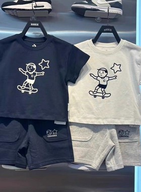 CONVERSE匡威Noritake联名款25年夏季男女童针织短袖CV2522512